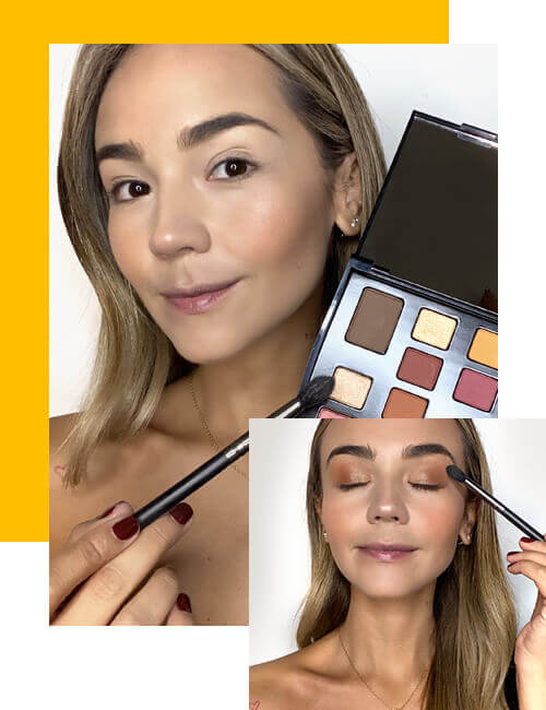 Maquillaje en tonos tierra para navidad: Paso 1 -2 - Esika by Tuti Vargas
