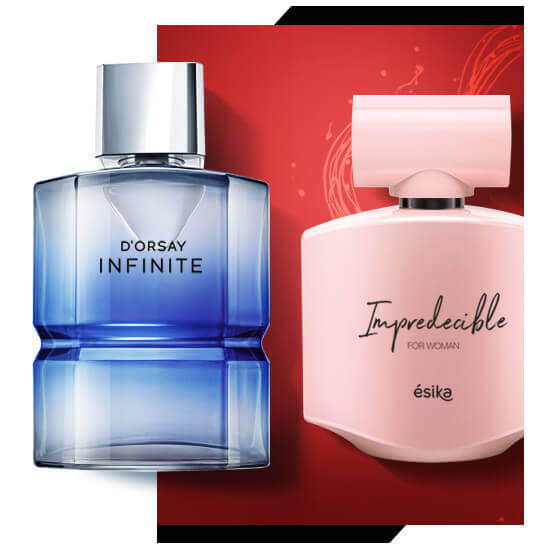 Fragancia DOrsay Infinite e Impredeciblede Esika