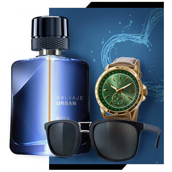 Lentes Amadeo de Reloj thajatt de Perfume Salvaje Urban de Esika