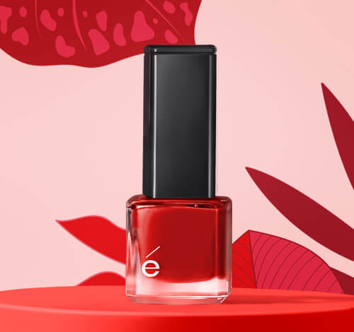 Esmalte de uñas color rojo