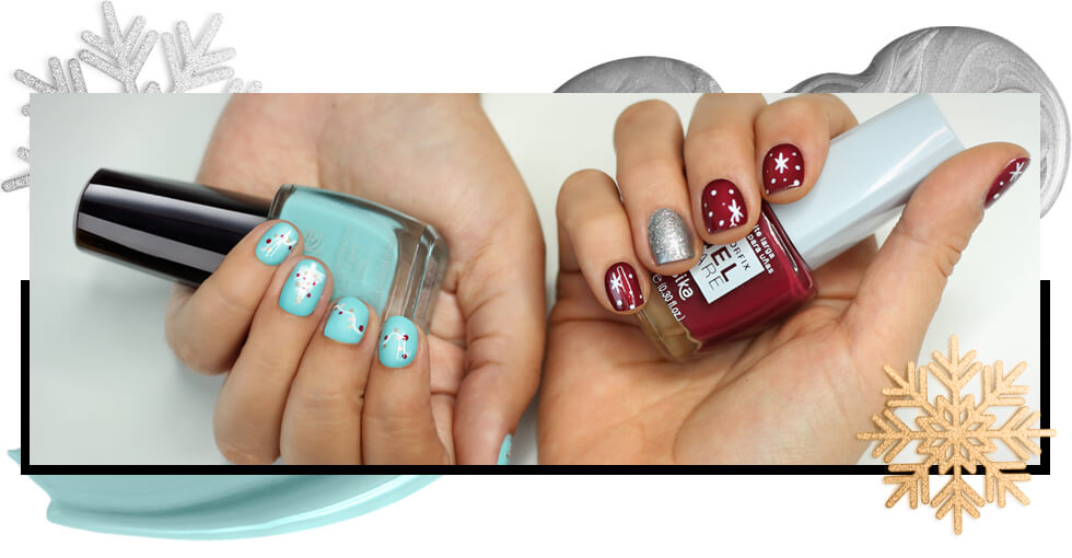 Decoración uñas navideñas divertidas