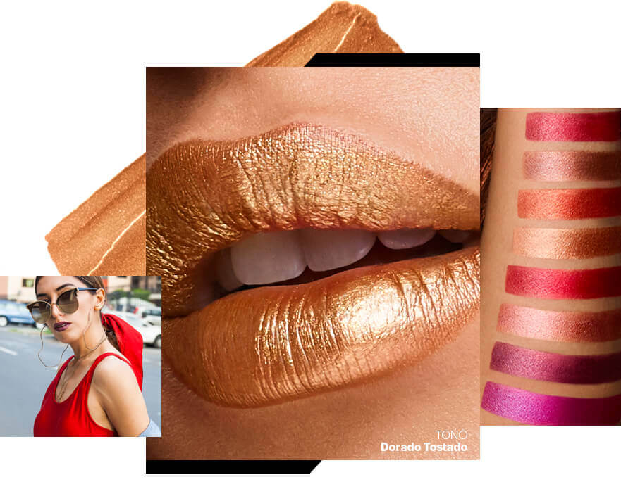 Esika Colorfix maquillaje metalizado