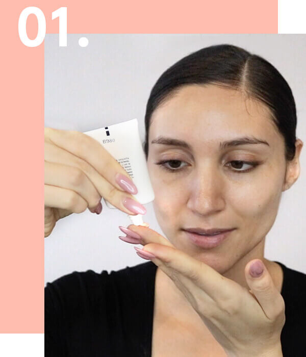 Ésika maquillaje para vestido negro con Maria Jose Sobarzo - Paso 1